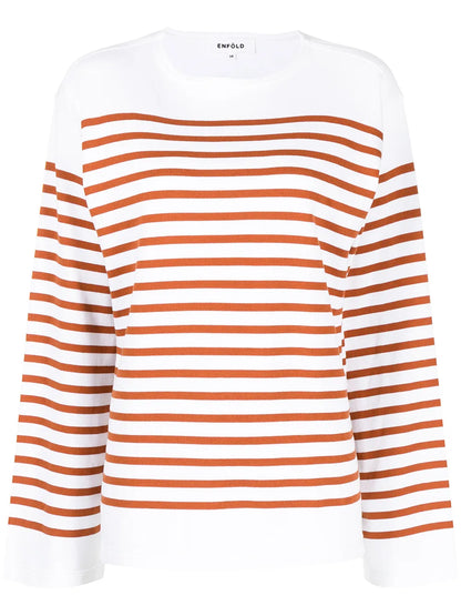 Stripe Print Sweatshirt