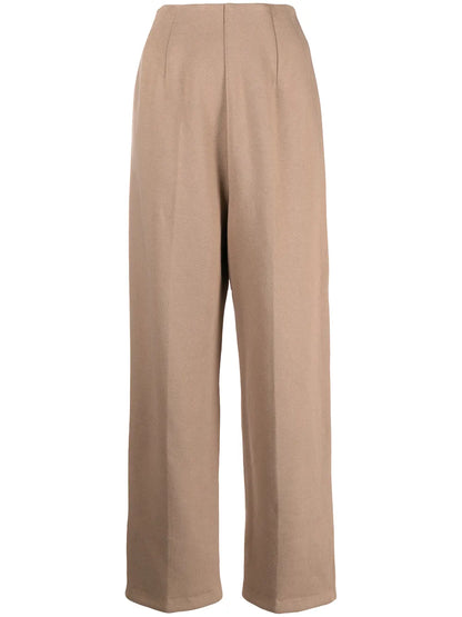 High-Waisted Wide-Leg Trousers