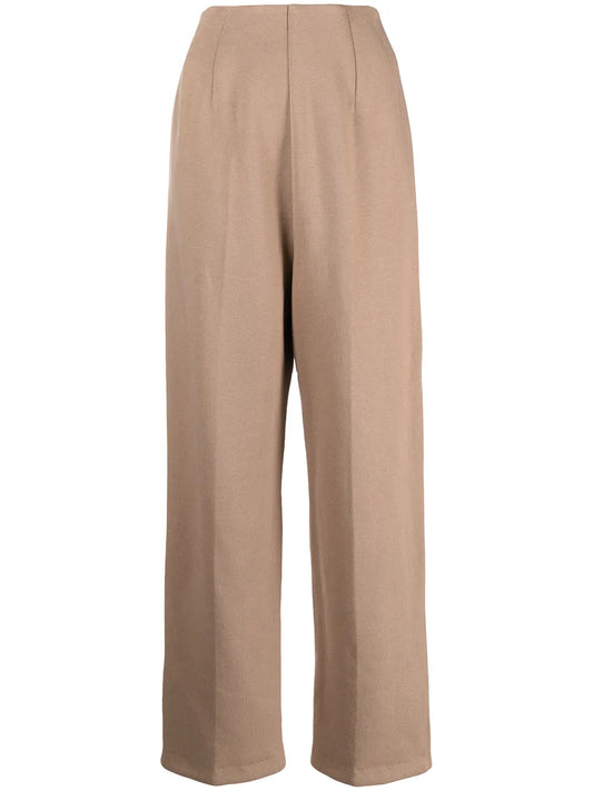 High-Waisted Wide-Leg Trousers