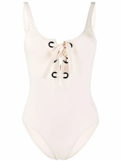 Cleodore Lace-Detail Swimsuit