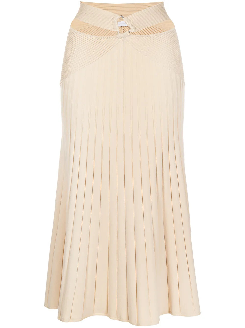 Arabella Compact Ribbed-Knit Skirt