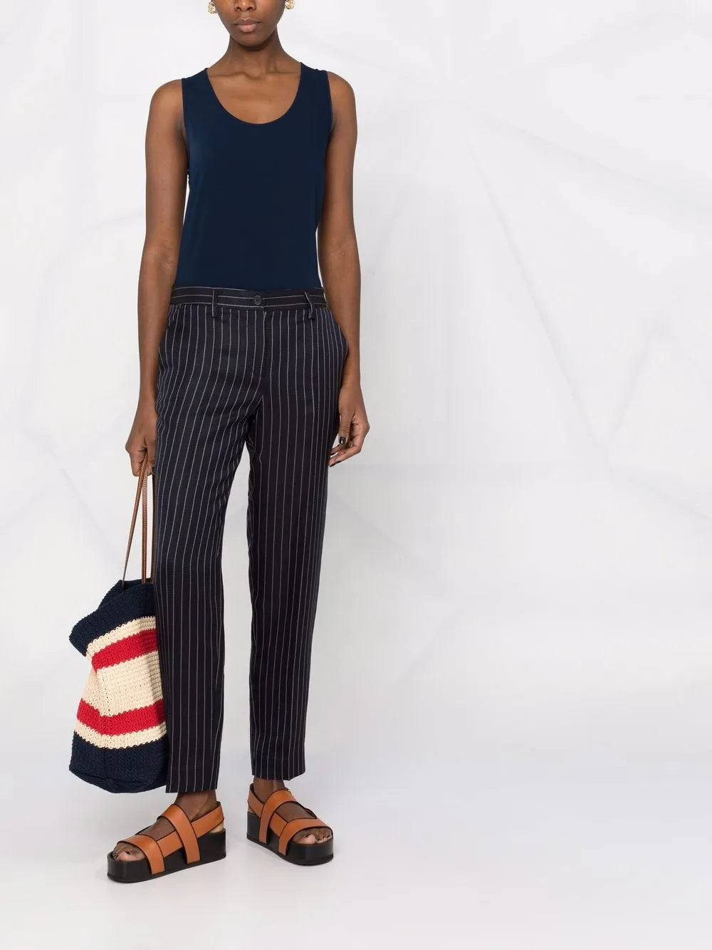 Scoop-Neck Sleeveless Blouse