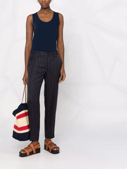 Scoop-Neck Sleeveless Blouse