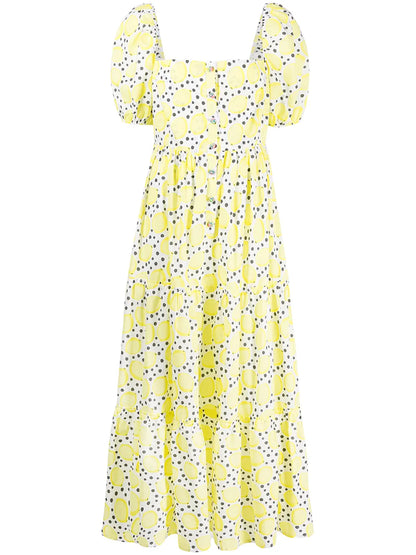 Play Praire Lemon-Print Dress