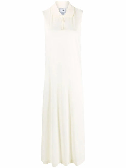 Zip-Detail Midi Dress