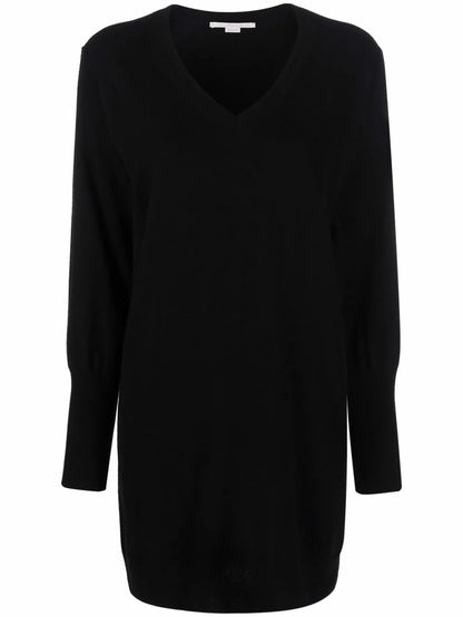V-Neck Knit Dress