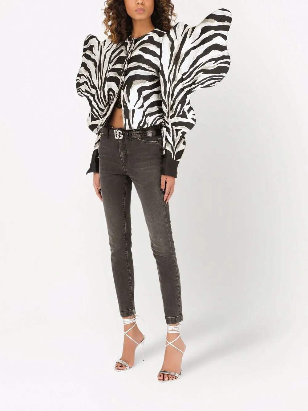 Raw-Cut Skinny Jeans