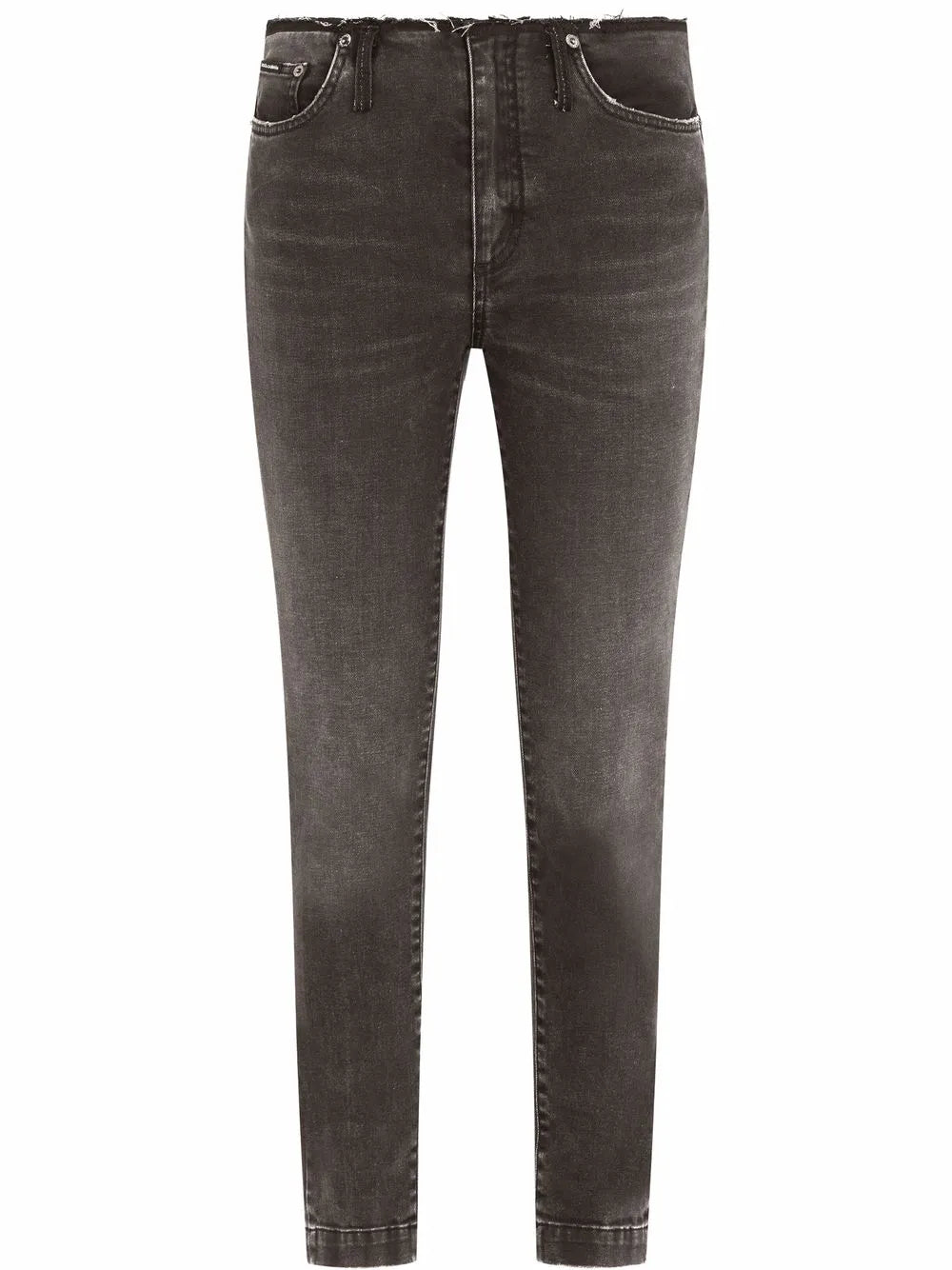 Raw-Cut Skinny Jeans