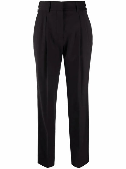 High-Waisted Tapered Trousers