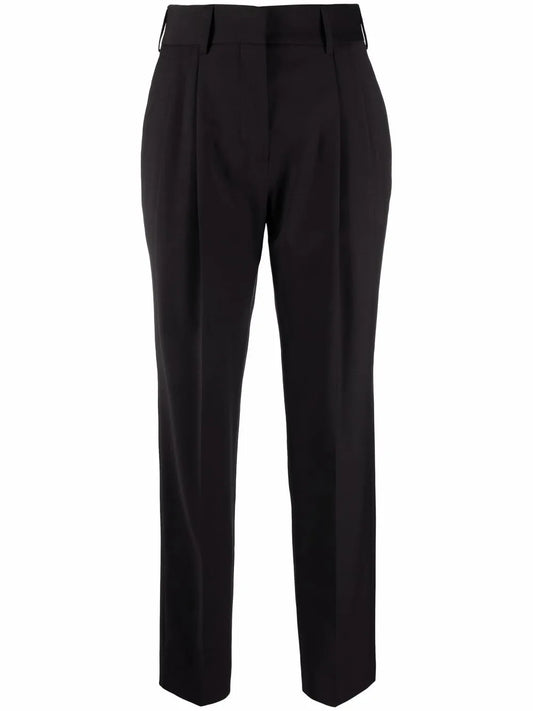 High-Waisted Tapered Trousers