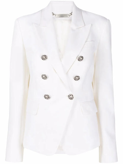 Double-Breasted Fitted Blazer