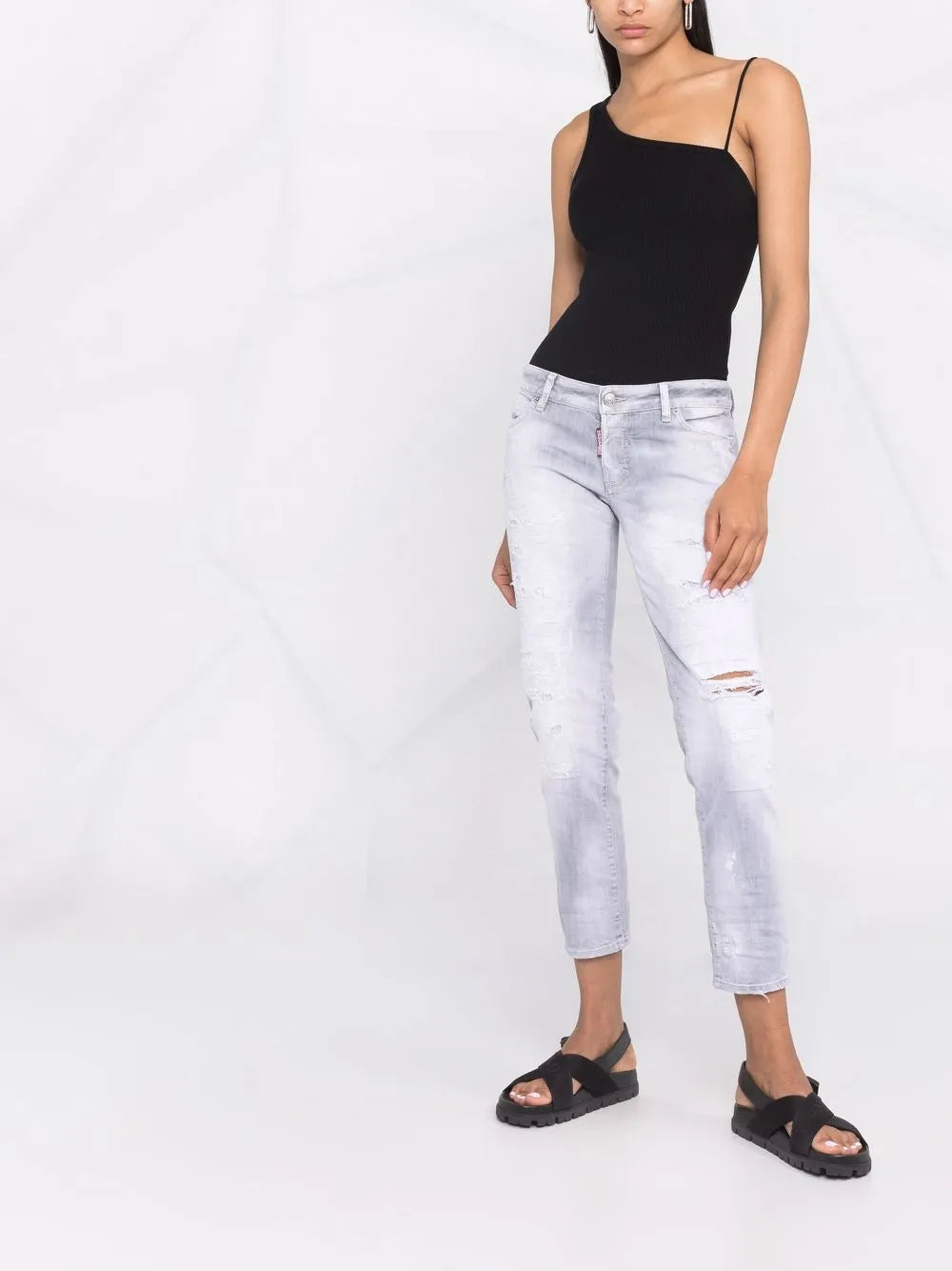 Logo-Patch Denim Jeans