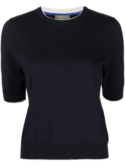 Fine Knit Cotton-Cashmere Top