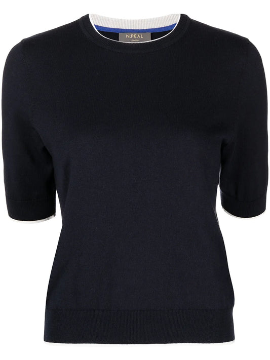Fine Knit Cotton-Cashmere Top