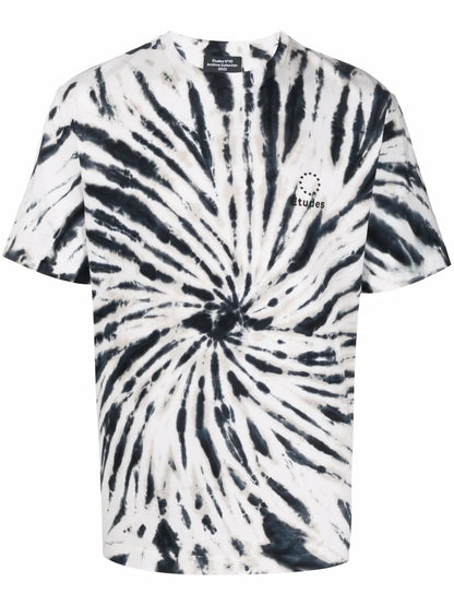 Tie Dye-Print Short-Sleeved T-Shirt