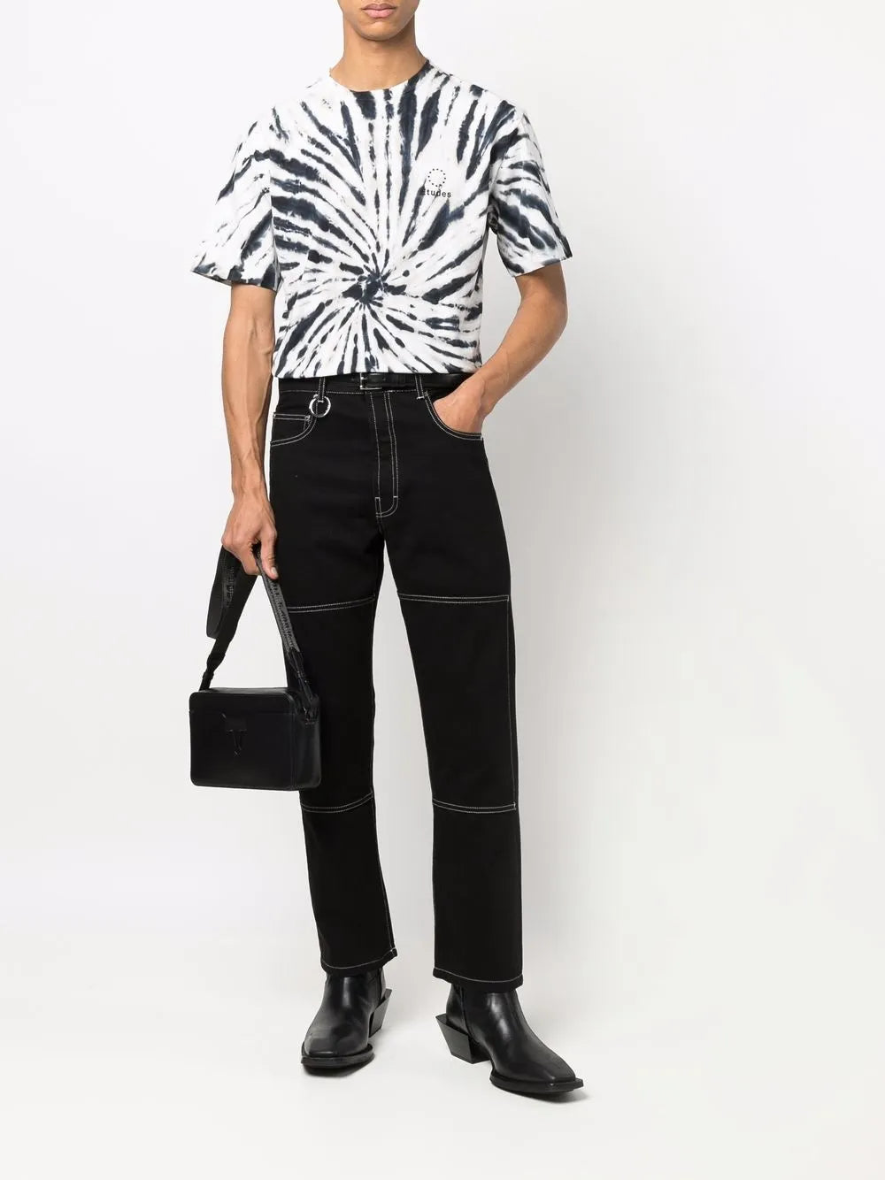 Tie Dye-Print Short-Sleeved T-Shirt