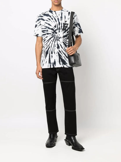 Tie Dye-Print Short-Sleeved T-Shirt