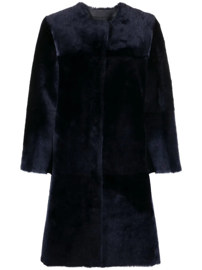 Reversible Leather Shearling Coat