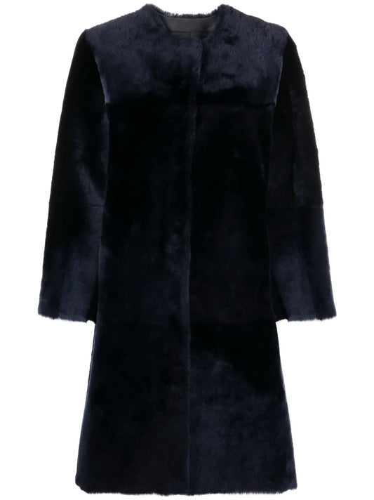 Reversible Leather Shearling Coat