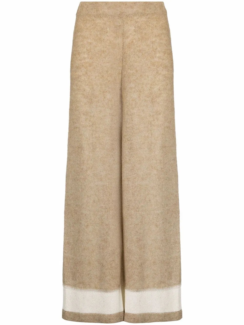 Wide-Leg Knitted Trousers