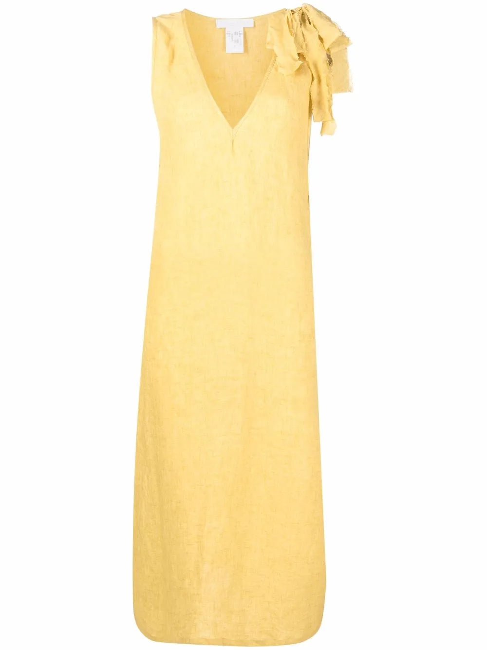 Longline V-Neck Linen Top