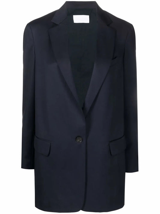 Notched-Lapel Single-Breasted Blazer