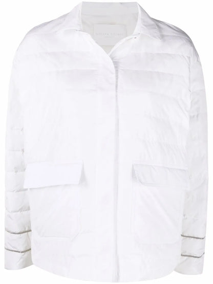 Pointed-Collar Padded Jacket