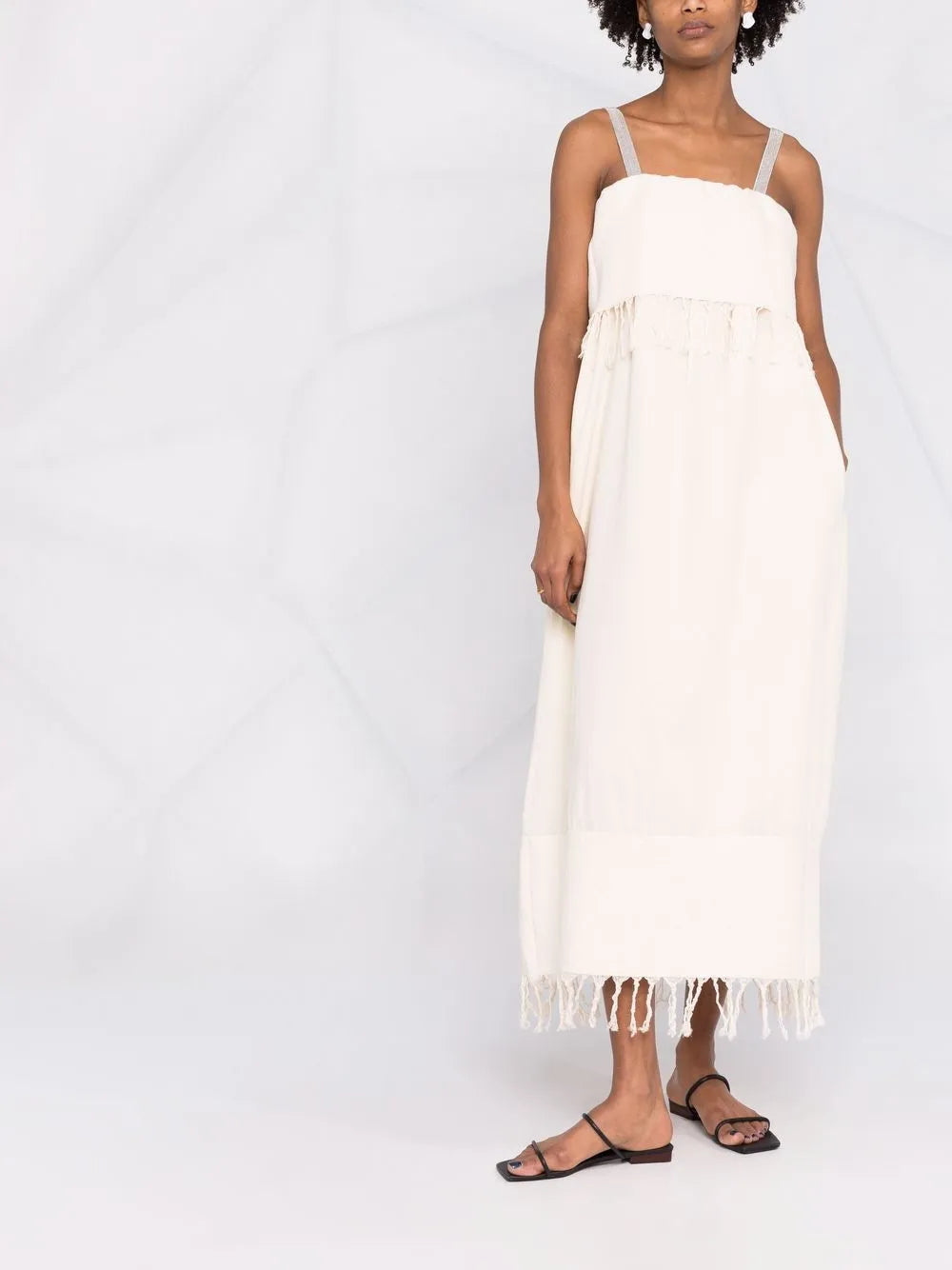 Tassel Fringed Sleeveless Dress