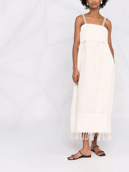 Tassel Fringed Sleeveless Dress