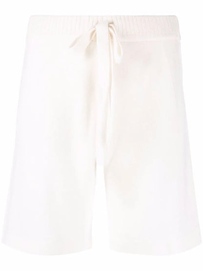 Knitted Drawstring Waist Shorts