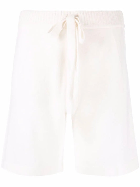 Knitted Drawstring Waist Shorts