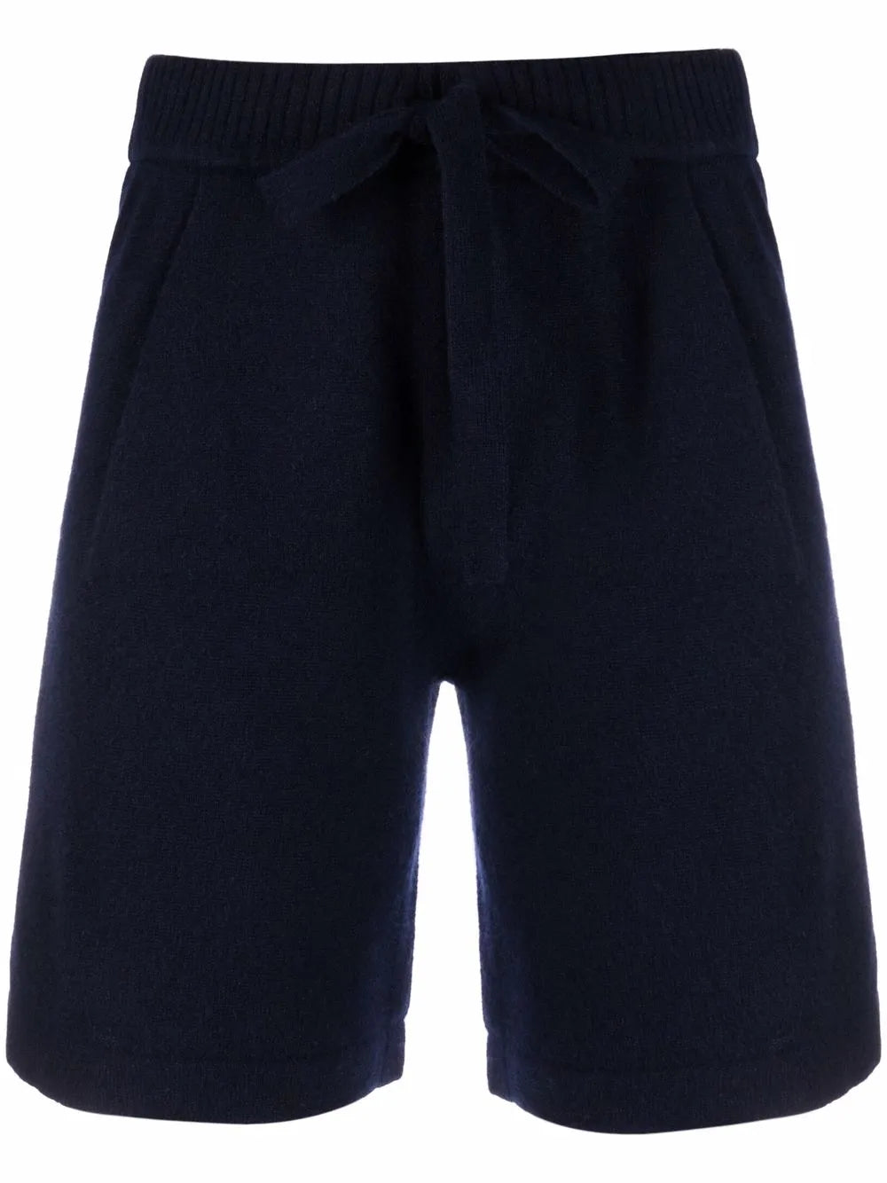 Knitted Drawstring Waist Shorts