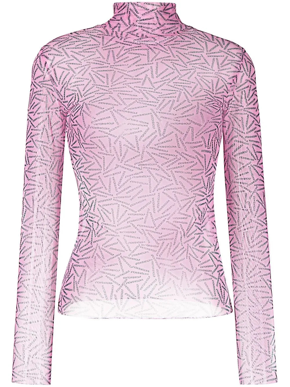 Undercover Logo-Print Sheer Top