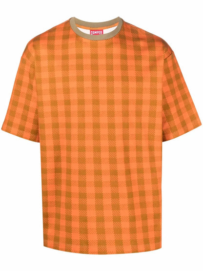 Check-Print T-Shirt