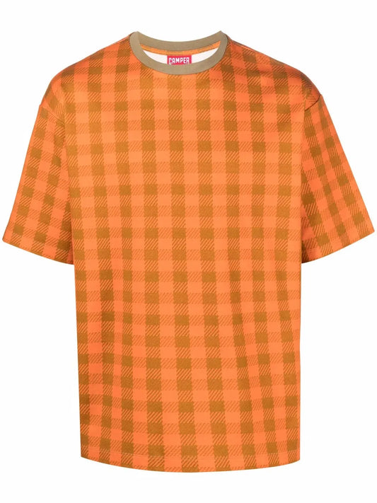 Check-Print T-Shirt