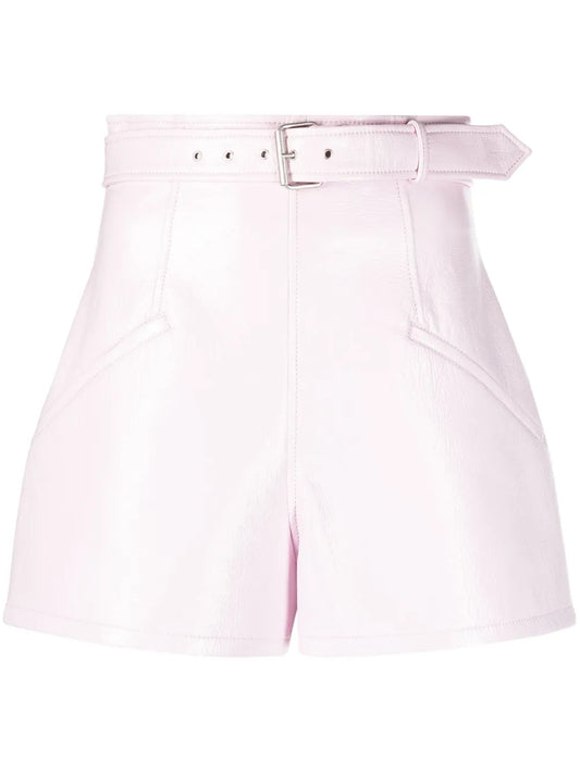 Belted Structured Shorts