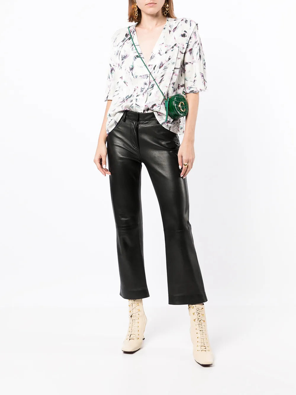 V-Neck Floral Blouse