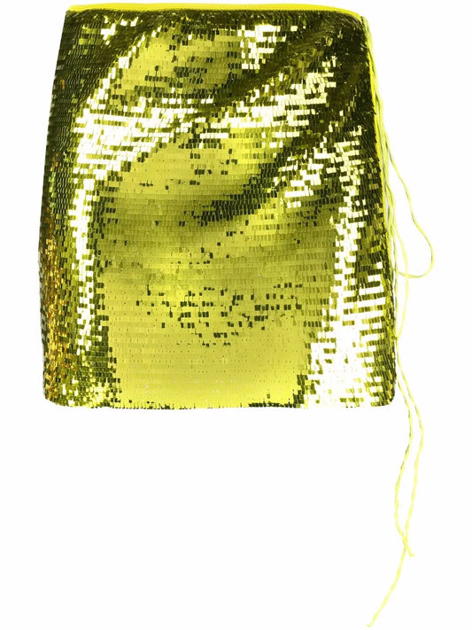 Sequin-Embellished Mini Skirt