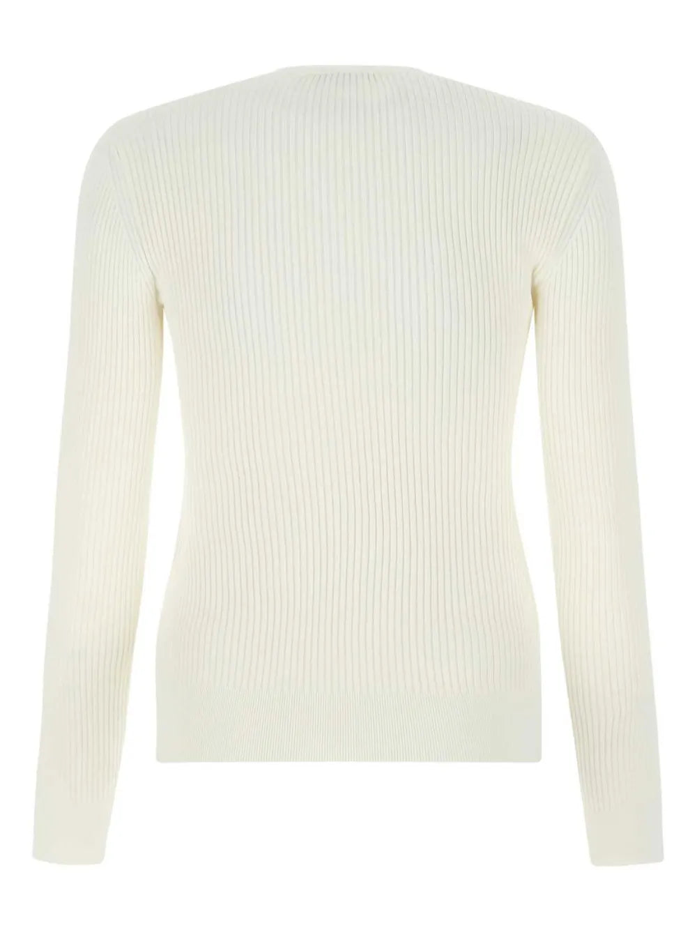 Ribbed-Knit Button-Detail Top
