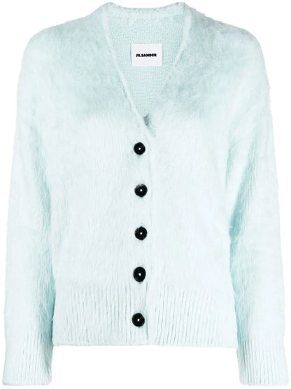 V-Neck Brushed Cardigan