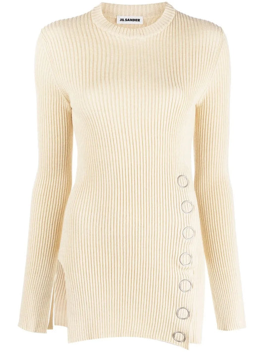 Snap-Button Ribbed Top
