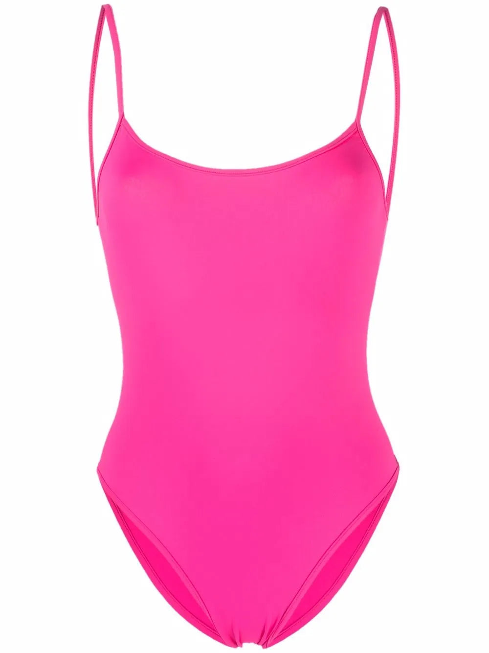 Scoop-Neck Backless Swimsuit