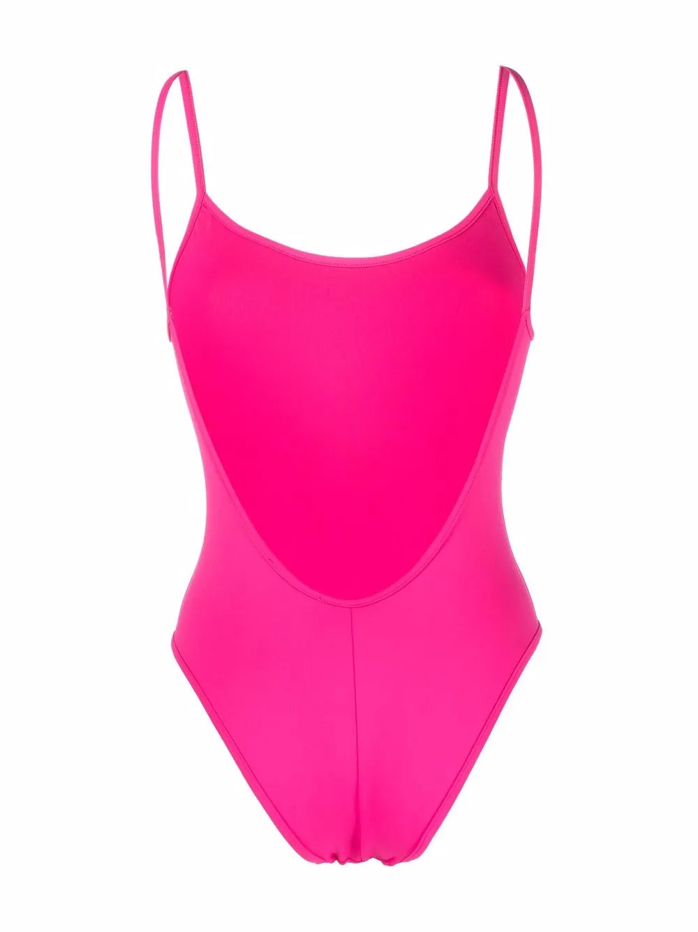 Scoop-Neck Backless Swimsuit
