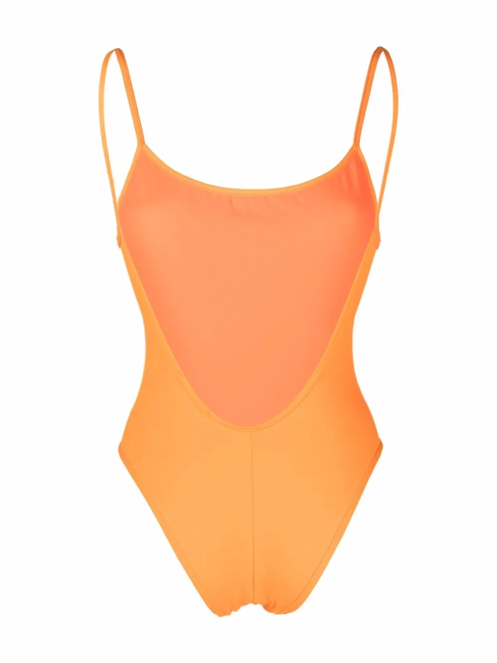 Scoop-Neck Backless Swimsuit