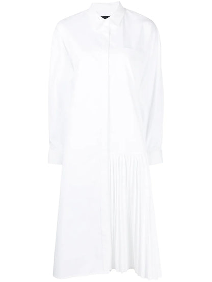 Pleated Shirt Dress