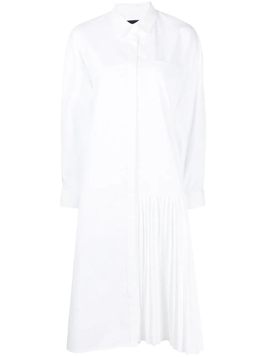 Pleated Shirt Dress