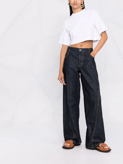 Gupo Cropped Short-Sleeve T-Shirt
