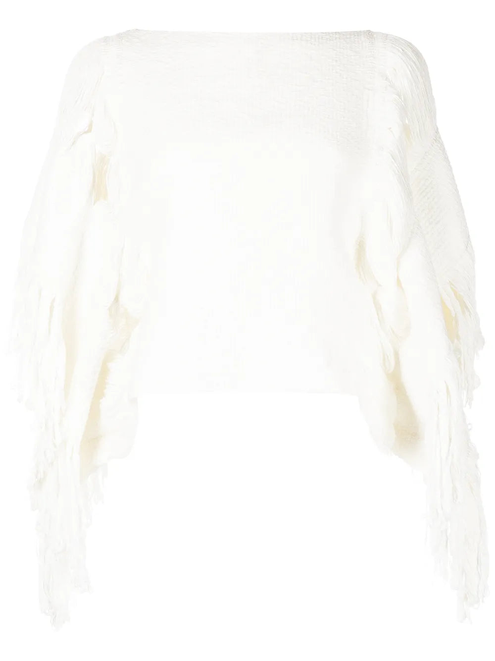 Fringed-Detail Knitted Top