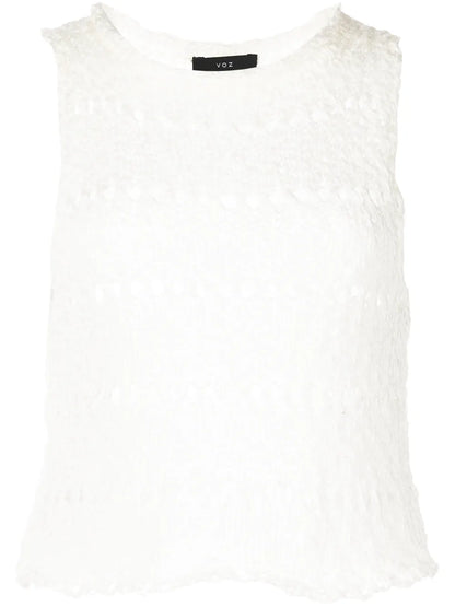 Flammé Knitted Crop Top