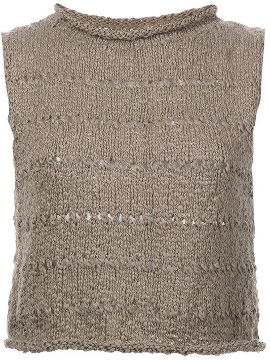 Flammé Knitted Crop Top
